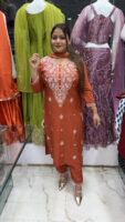 Orange Kurta Set