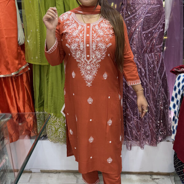Orange Kurta Set