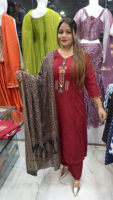 Red Kurta Set